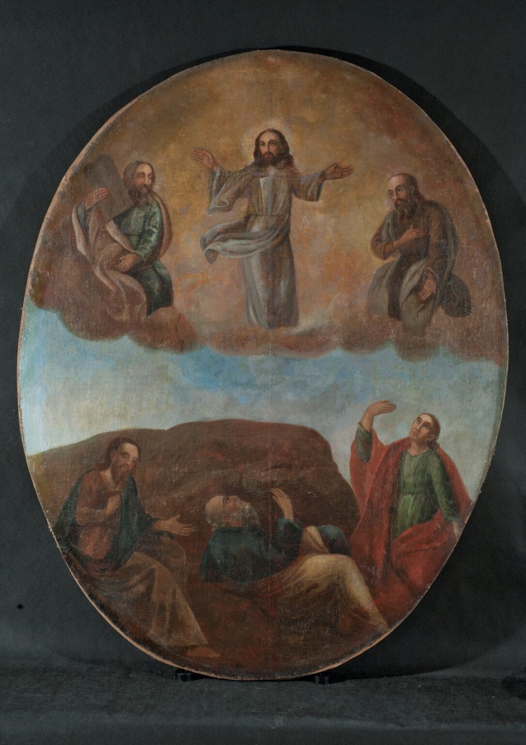 Przemienienie Pańskie. Lico obrazu w świetle rozproszonym. Stan przed konserwacją.