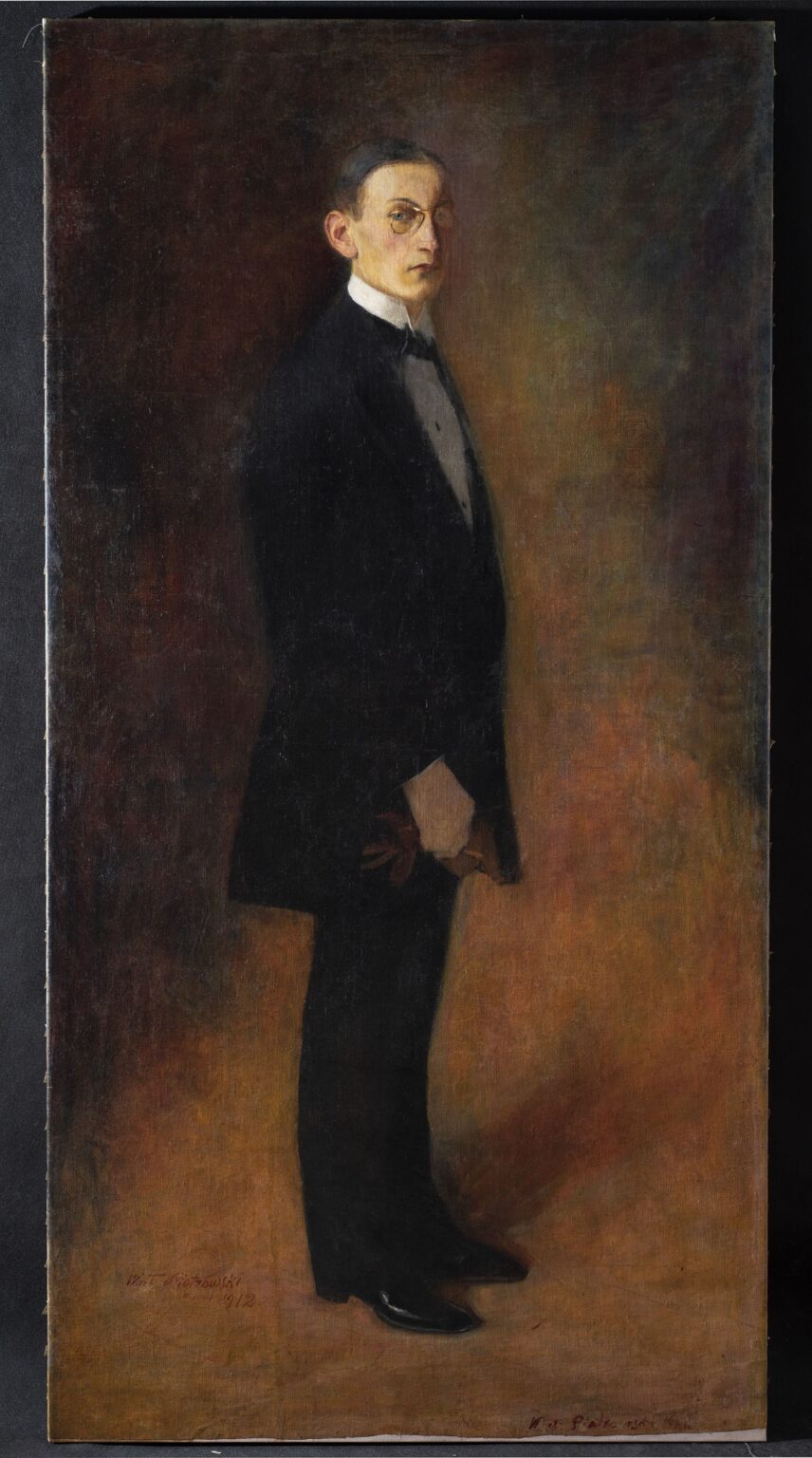 Portet Tadeusza Wróblewskiego przed konserwacją