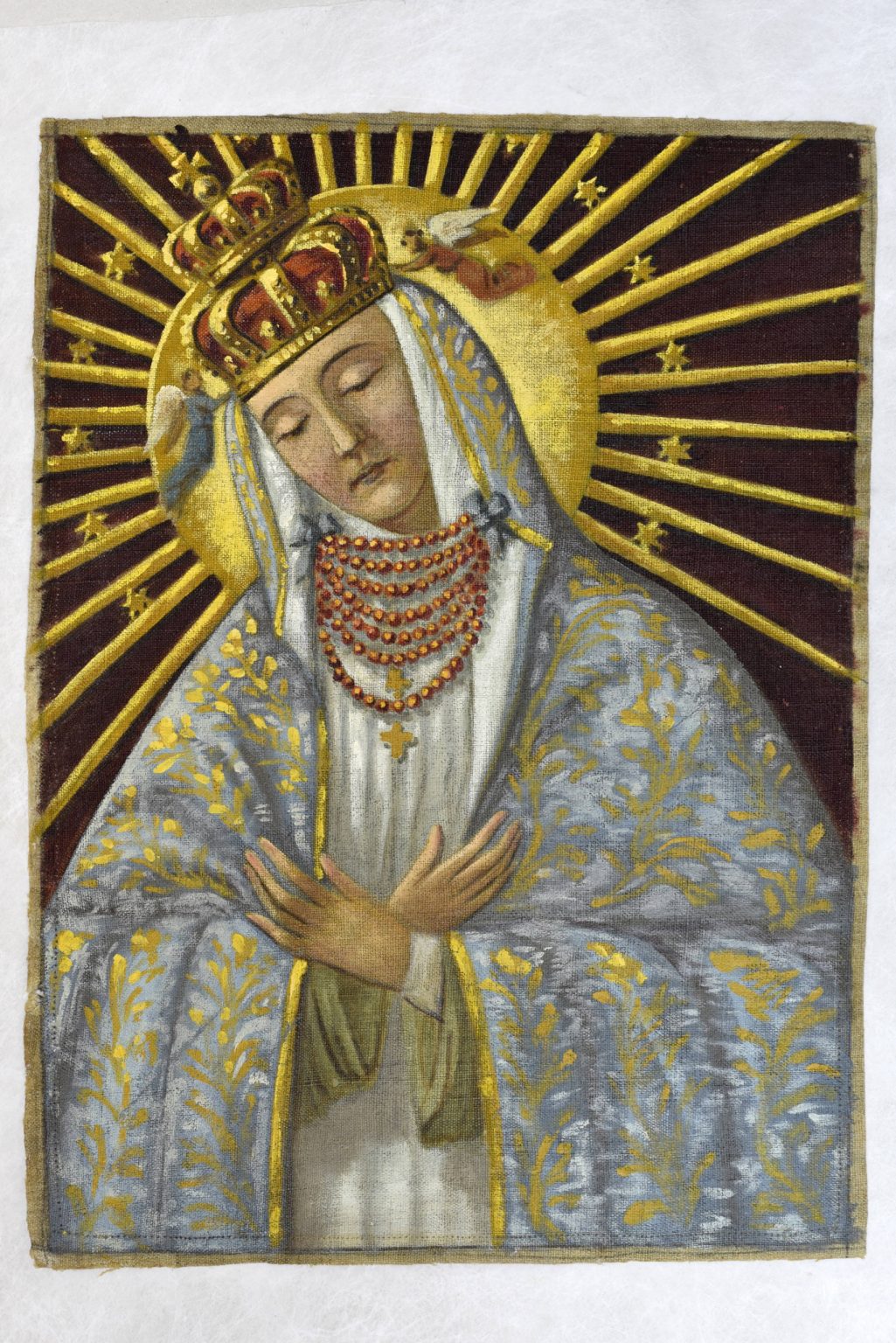 Obraz Matki Boskiej po konserwacji