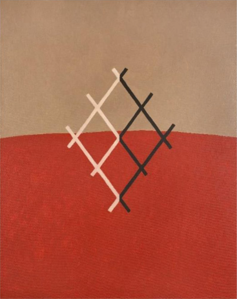 BEZ TYTUŁU, 1998, olej, płótno, 110,5 x 139,5 cm