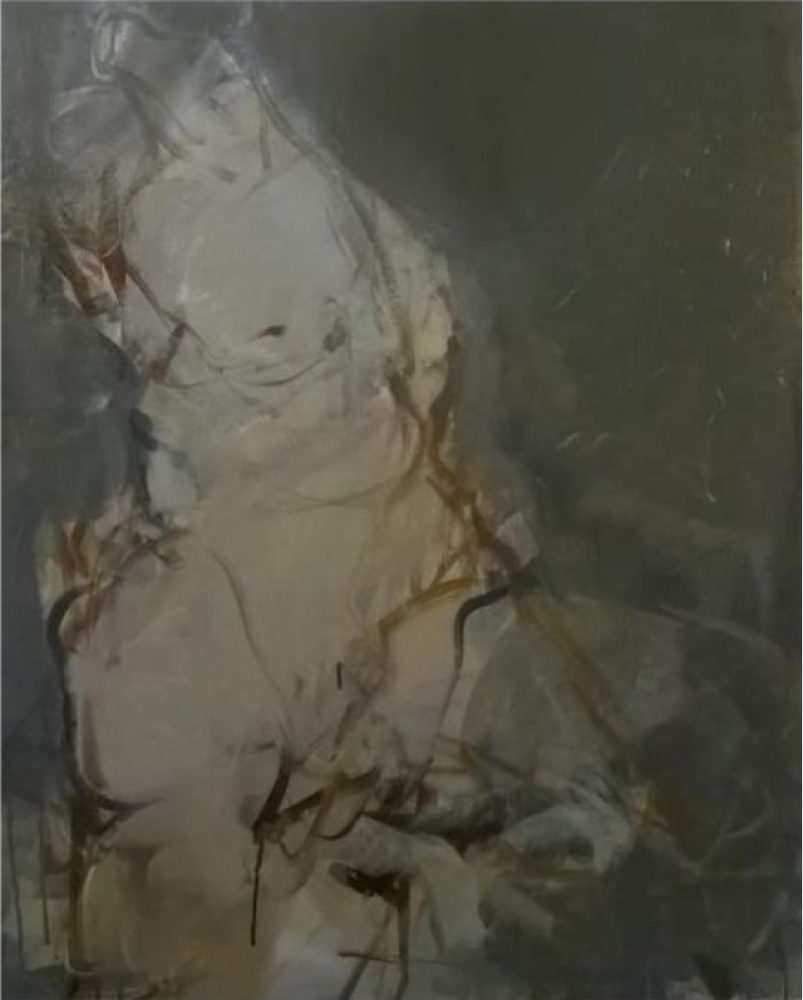 BEZ TYTUŁU, 2000, olej, płótno, 120 x 100 cm