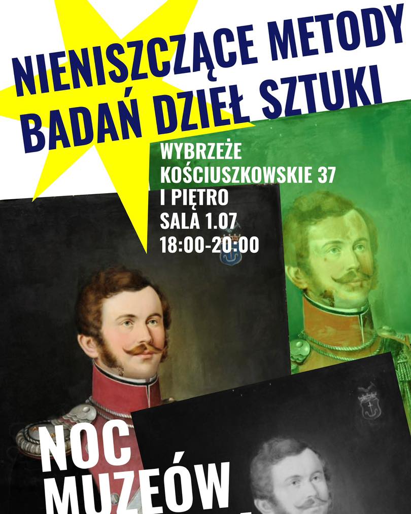 Plakat będący kolażem różnych zdjęć przedstawiających mężczyznę w mundurze. Napis opisują szczegóły wydarzenia